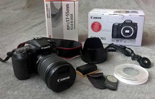 CANON EOS 70D + EF-S 17-55mm f/2,8 IS USM