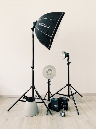 Světla Elinchrom ELB 400 + příslušenství