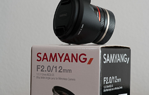 Predám objektív SAMYANG 12mm f/2,0 NCS CS (Sony E) -