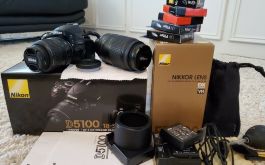 Nikon D5100 16.2MP Digital SLR Camera - Black VR 18 - 55mm and 55 - 300 mm lens.jpg